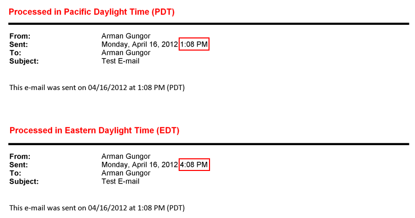 PDT - Pacific Daylight Time