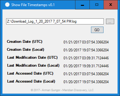 Filesystem Timestamps Before Being Attached